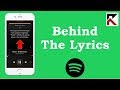 How To Find Song Lyrics Spotify (Behind the lyrics)