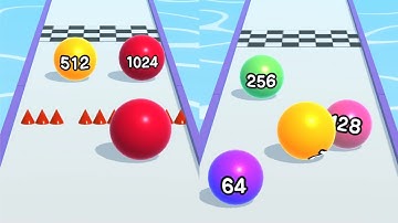 Ball Run 2048 Gameplay Walkthrough Level 60 to 62 | Ball Run 2048