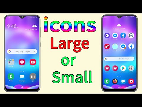 icon-How to make bigger / smaller app icon size on samsung galaxy A10/ A20/A20s/A30/A30s/A40/A50/A70