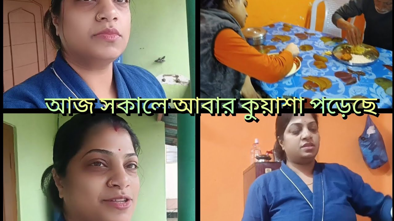 আজ সকালে আবার কুয়াশা পড়েছে ঠান্ডা ও পড়েছে ।। ঘরে বাইরে with Sudipta ।।❤️❤️