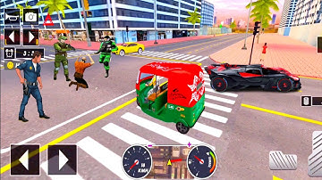 Tuk Tuk auto rickshaw driver 3D game - #198 auto rickshaw driving game - Android iOS Gameplay