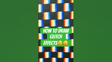 How to Draw a Glitch Effect (TUTORIAL) #viral #shorts