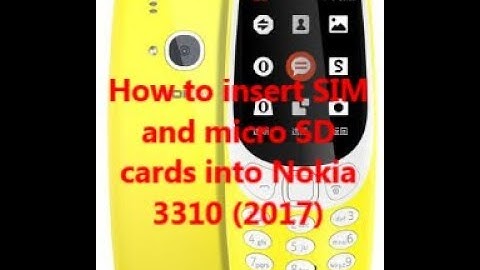 How to insert SIM and micro SD cards into Nokia 3310 (2017)