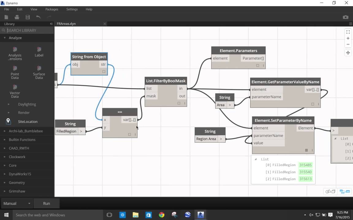 Schedule Filled Region Areas in REVIT with Dynamo - YouTube