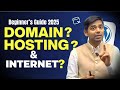 What is Internet, Domain &amp; Hosting? | Day 01 | WordPress Beginner Guide 2025
