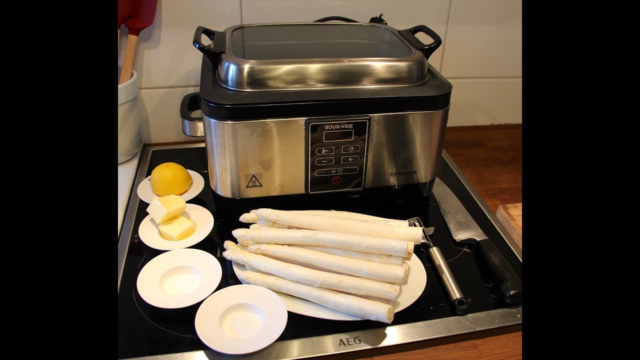 Spargel Sous Vide gegart // mit Gewürzen und Butter / Aromen bleiben im Spargel nicht im Wasser - YouTube