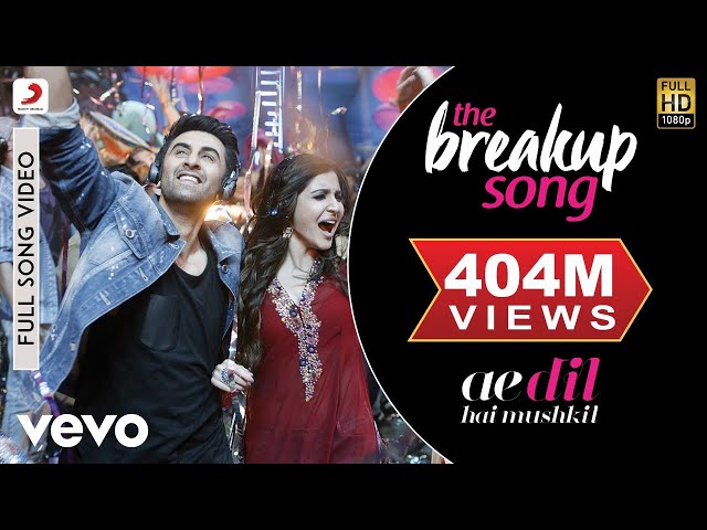 The Breakup Song Full Video - ADHM|Ranbir, Anushka|Arijit,Badshah,Jonita,Nakash|Pritam class=