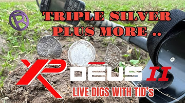 XP Deus II Live Detecting Triple Silvers & More XP Metal Detectors Farm Land #XPDEUSII