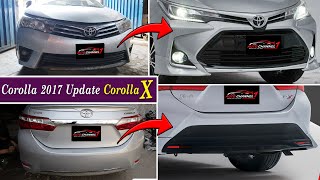 Toyota Corolla 2017 Facelift to Corolla X