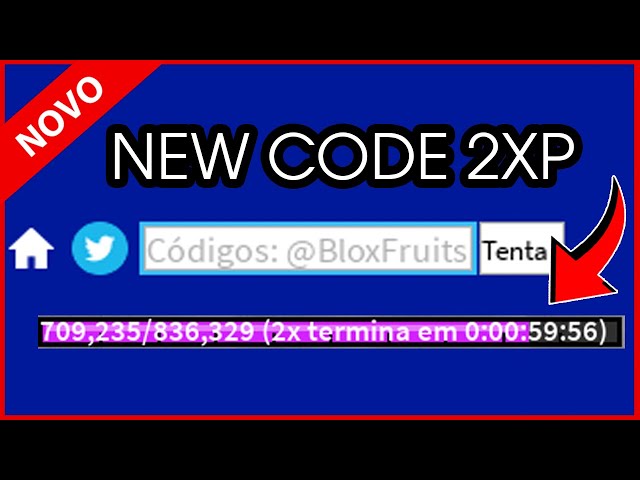 ESSE CODIGO VAI TE DAR 13 HORAS DE 2x XP NO BLOX FRUITS! code blox fruit 