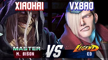 SF6 ▰ XIAOHAI (M.Bison) vs VXBAO (Ed) ▰ High Level Gameplay