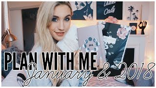 Plan With Me January | 2018 RESOLUTIONS & GOALS
