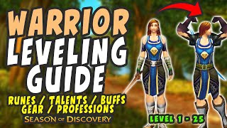 The BEST Warrior Leveling Guide for Season of Discovery (Level 1 - 25)