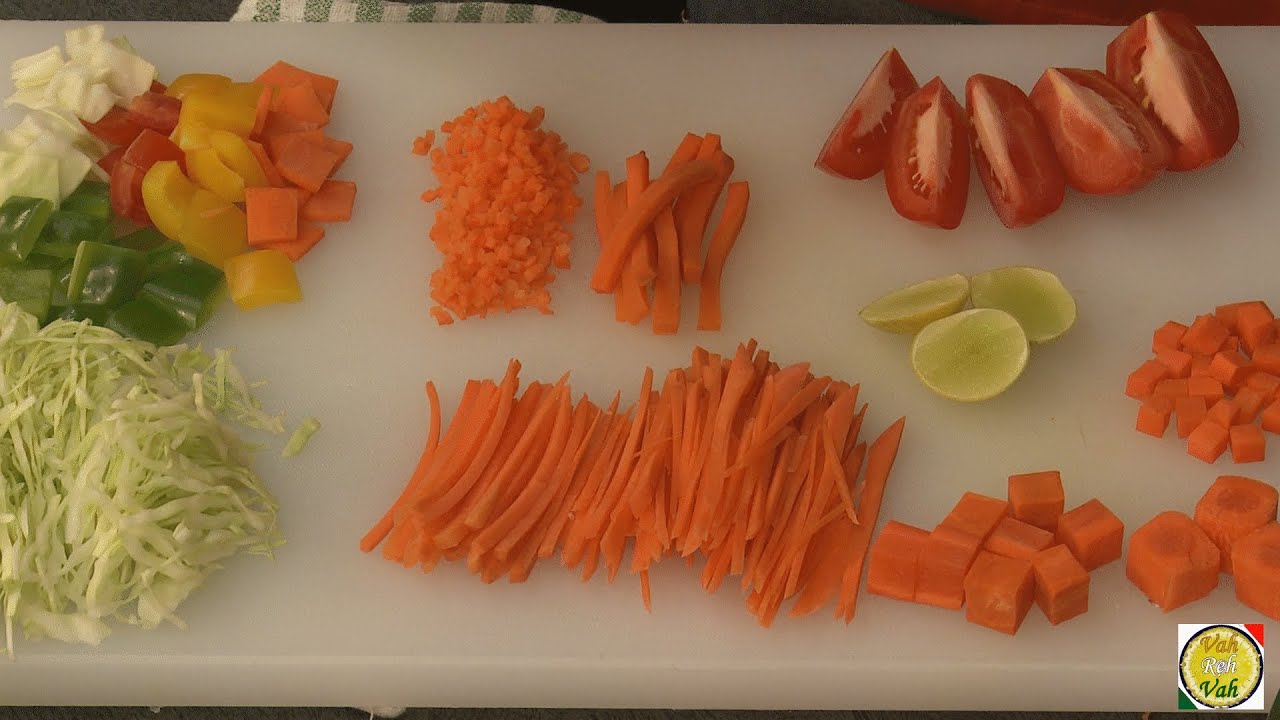 Vegetable Cuts Chart
