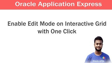 Enable Edit Mode on Interactive Grid with One Click