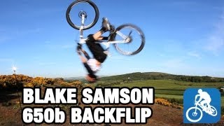 Blake Samson attempts to Turbo Backflip a 650b hard-tail MTB