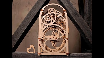 Ugears 3D Mechanical Puzzle Model Timer (20 Minutes) - Assembly Video | STEM Box Science DIY Kits