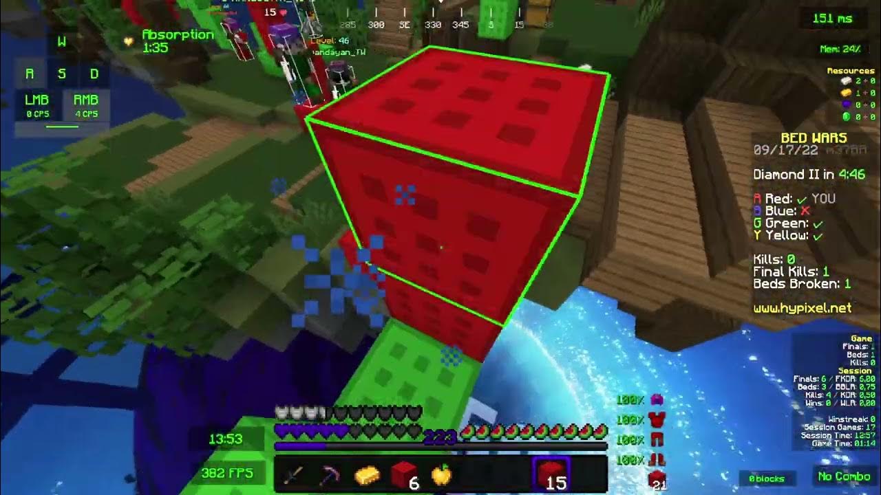 Bedwars World Record Standing Tall Challenge, Teams YouTube