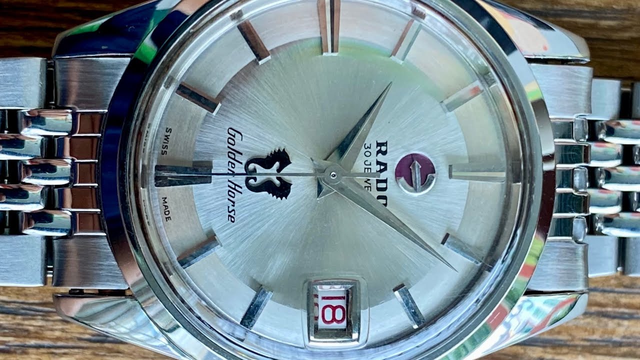 Обслуженные винтажные часы Rado Golden Horse 11675 с автоматическим механизмом — браслет с длинны...