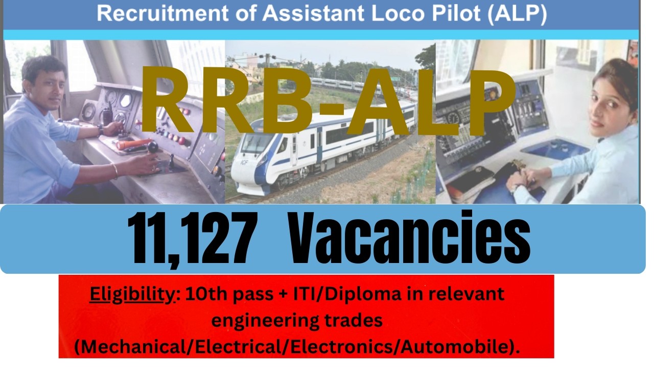 RRB ALP 2026 Notification I 11127 vacancies I ALP Jobs  I BeTech ,diploma ,ITI JOBS IN India