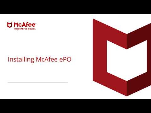 McAfee ePolicy Orchestrator (ePO) Install and Installation Tips