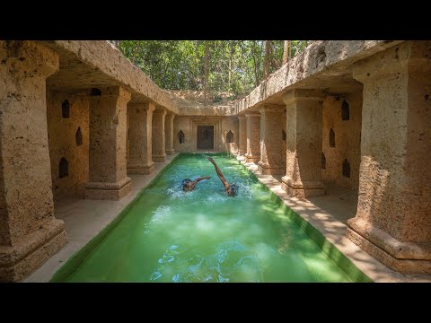 Building The Most Mysterious Deep Slide To Underground Swimming Pool Mansion