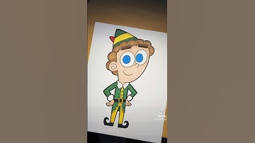 Buddy the Elf in 20 Cartoon Styles Part 5 #shorts #christmas