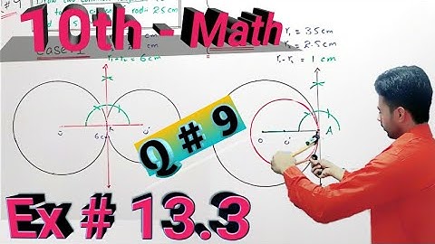 10th class Math, Chapter 13, Ex 13.3, Q#9 | Practical Geometry - Circles | Matric || Urdu | Hindi