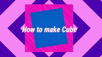 How to make CUBE GEOMETRICAL SHAPES /EASY MAKING STEP BY STEP#SRINIVASACADEMY