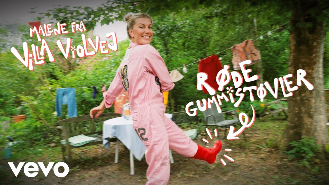 Malene Fra Villa Violvej - Røde Gummistøvler