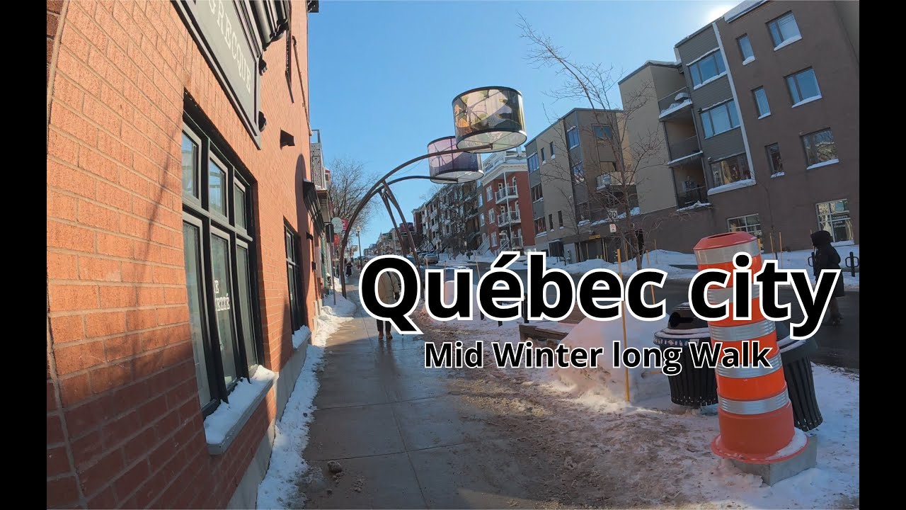 [4K60FPS] Québec city | The mid winter walk | DJI Action 5 pro