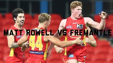 Matt Rowell highlights vs Fremantle, Round 4 | AFL player highlight reels