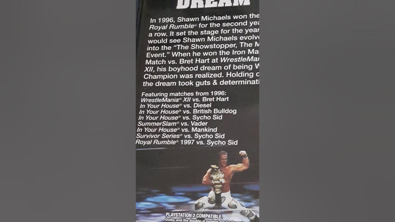 Shawn Michaels boyhood dream dvd review YouTube