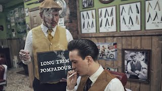 💈 ASMR BARBER - Long Trim POMPADOUR - 50's cut