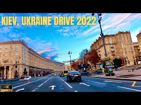 Driving In KYIV, UKRAINE During WAR October 2022 ?? Most Beautiful Cities In 4K