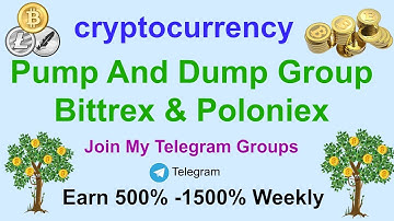 cryptocurrency Pump And Dump Group Bittrex & Poloniex ! Join My Telegram Group