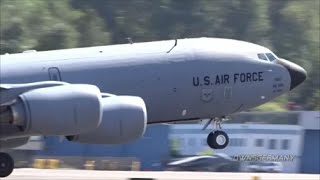 Classic Boeing KC-135 Stratotanker Ending a Brief Visit to KBFI Boeing Field