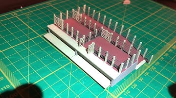 The cattle dock build - a bit of painting
