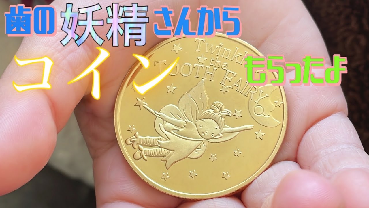 虫好き息子】歯の妖精さんがきたよ☆コインもらった！みんなはどんなコインだった？♪ - YouTube