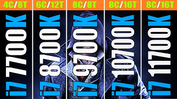 INTEL i7 11700K vs INTEL i7 10700K vs INTEL i7 9700K vs INTEL i7 8700K  vs INTEL i7 7700K ||