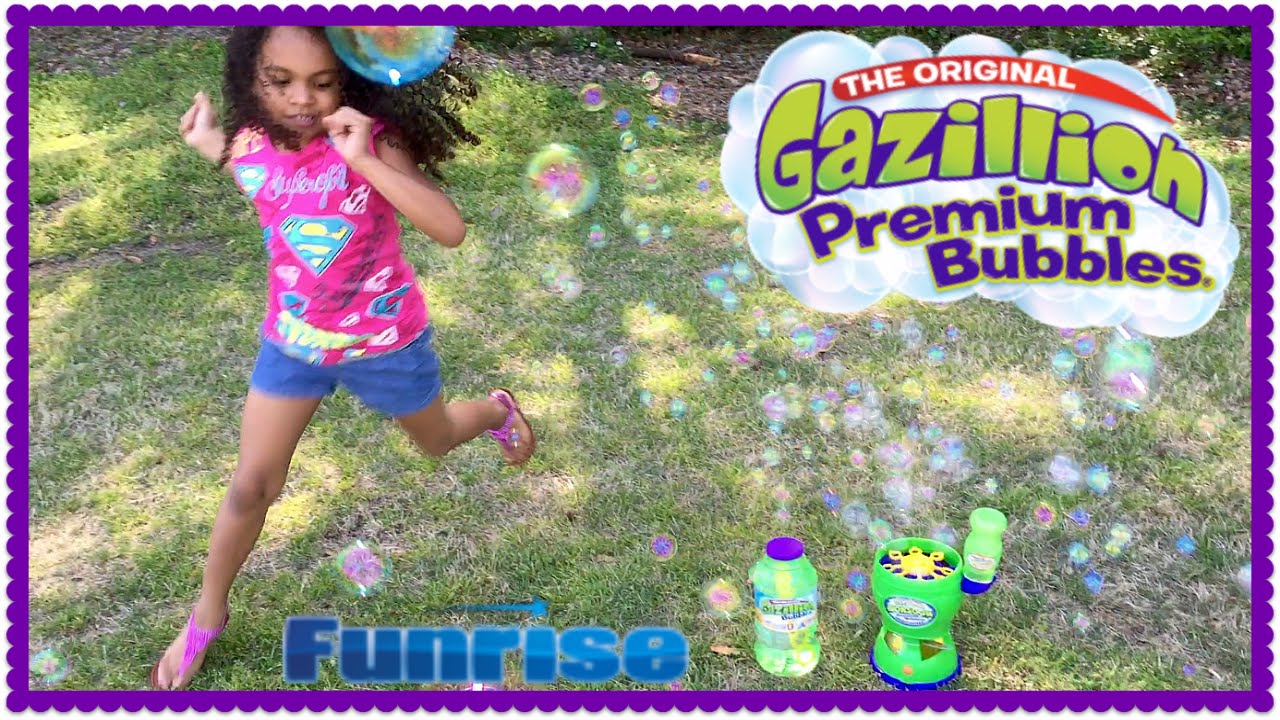 Gazillion Bubbles Monsoon Bubble Machine 2015 ~ Gabriella Damaris Show