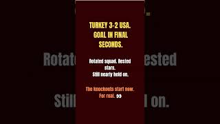 USA Lost To Turkey In The Final Seconds — And Nobody Cares Why 🇺🇸 #Shorts #WorldCup2026