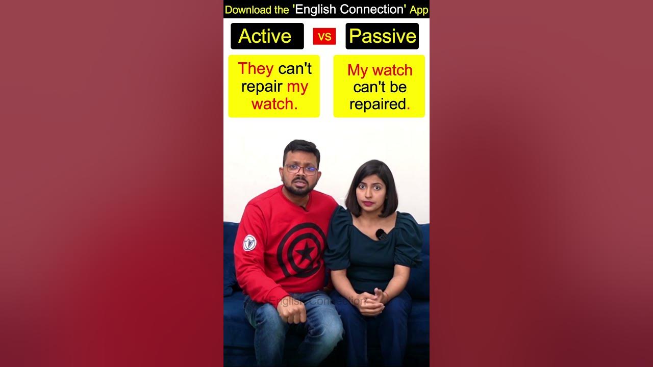 Active and Passive in English English Connection shorts YouTube