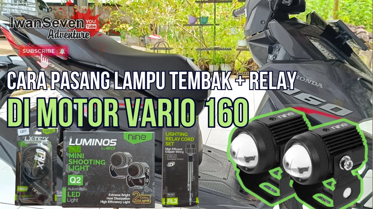 Cara Pasang Lampu Tembak + Relay di Motor Vario 160