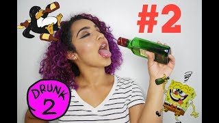 DRUNK MAKEUP TUTORIAL/CHALLENGE- PART 2 | KissedByKen