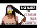 RICE WATER FOR EXTREME HAIR GROWTH?! 5 DAY CHALLENGE RESULTS!! Before and After.