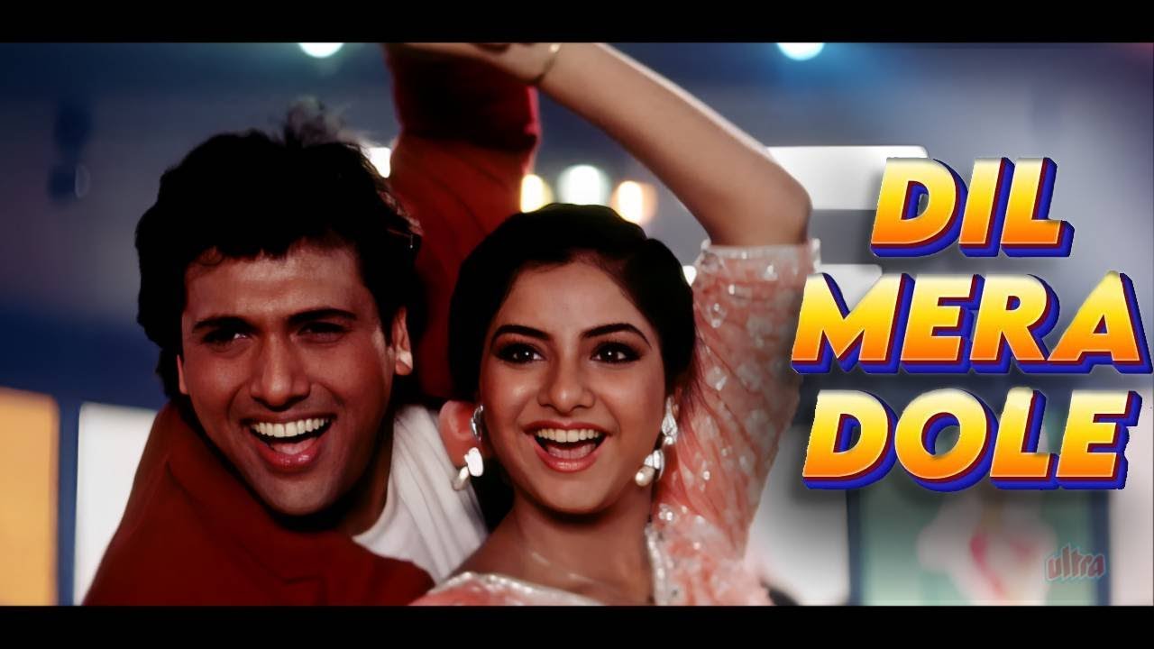 Dole Dole Dil Mera Dole Full 4k Video Song Govinda Divya Bharti Shola Aur Shabnam Youtube