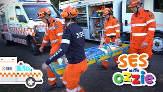 SES For Kids | Learn About The State Emergency Service With Ozzie | Flood and Fire Rescue