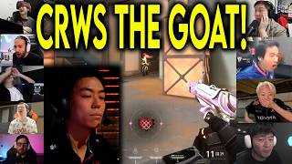 Valorant Streamers React To FS Crws HITTING A CRAZY 1v3 CLUTCH Against ZETA In VCT screenshot 5