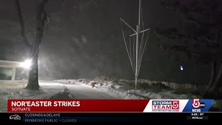 Thundersnow Lights Up Skies Over South Shore As Noreaster Moves In